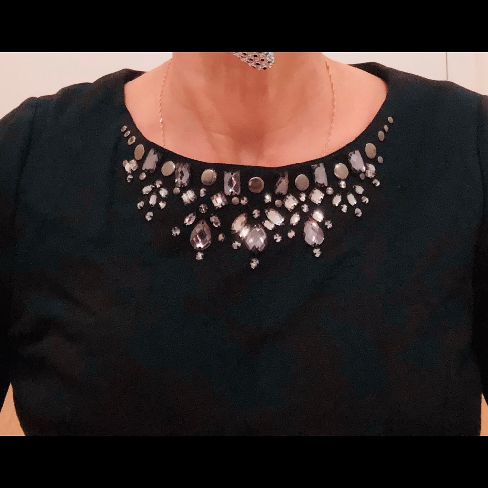 NWT Jewel Neck NYDJ Dress Built-in Shapewear party - Picture 4 of 7